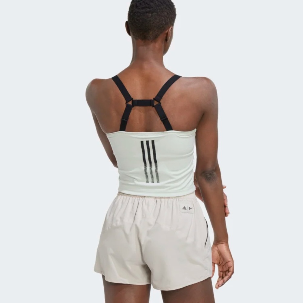 Adidas PARLEY RUN FOR THE OCEANS CROPPED TANK TOP Size L - Picture 3 of 15
